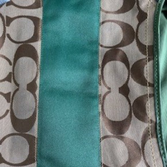 Coach - Hobo Bag with Green Stripe - Picture 4 of 6